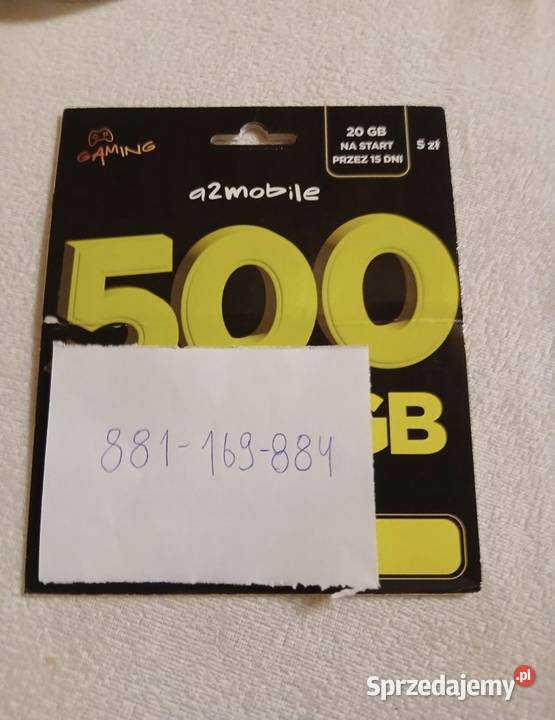Złoty numer z sieci a2mobile Warszawa