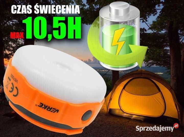 HIT Latarka Lampka Turystyczna Warsztatowa Solar Latarki i oświetlenie