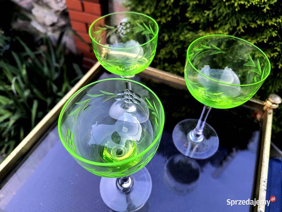 Kieliszki uranowe 3 sztuki Klenica