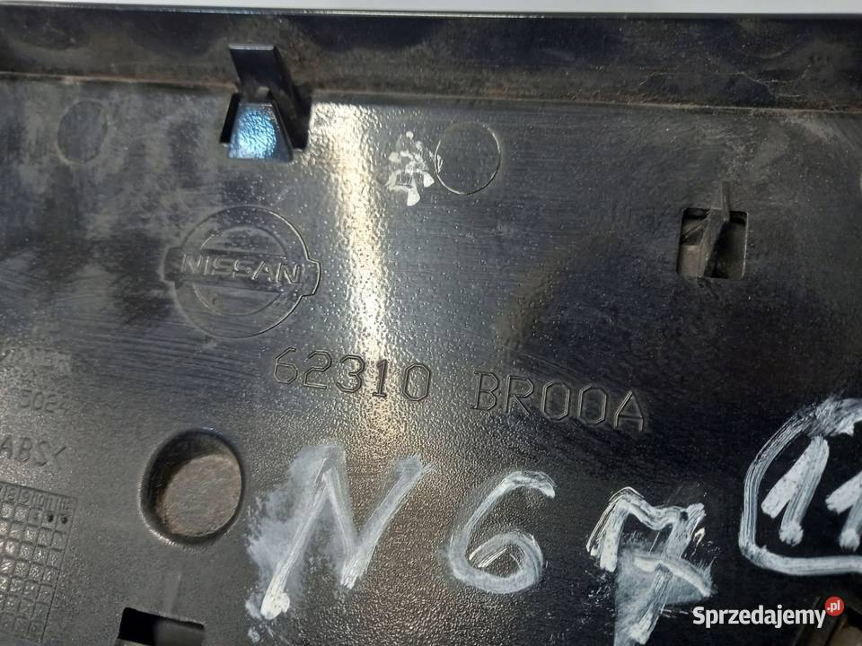 GRILL ATRAPA ZDERZAKA PRZÓD 62310BR00A NISSAN Kielce