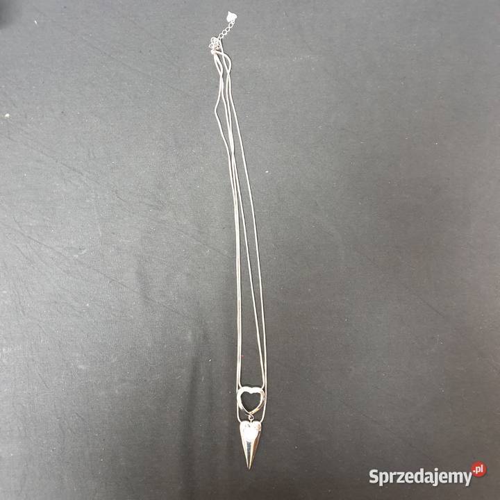 Gemini naszyjnik biały kamień długi elegancki mazowieckie Warszawa