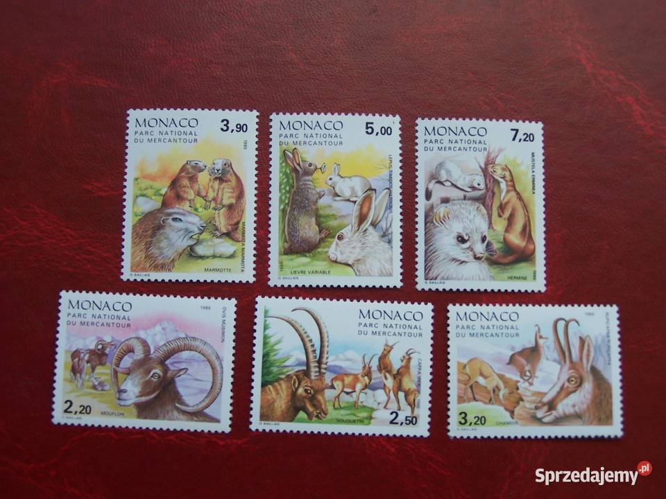 Monako 1986 MNH Mi 174853 Fauna Zwierzęta Tychy