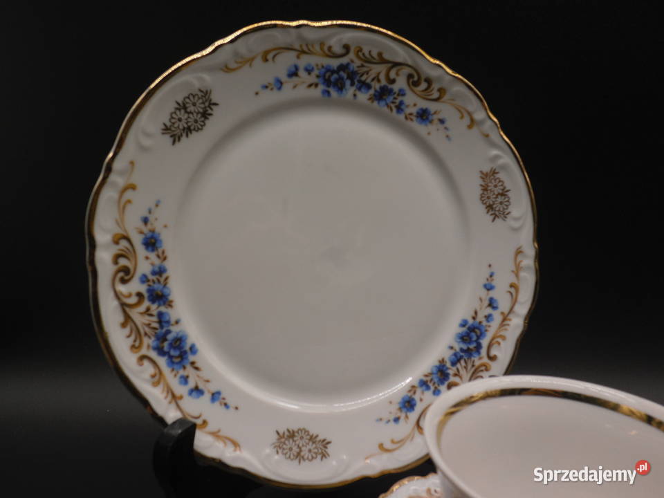 Zestaw śniadaniowy trio z porcelany Mitterteich Raszków