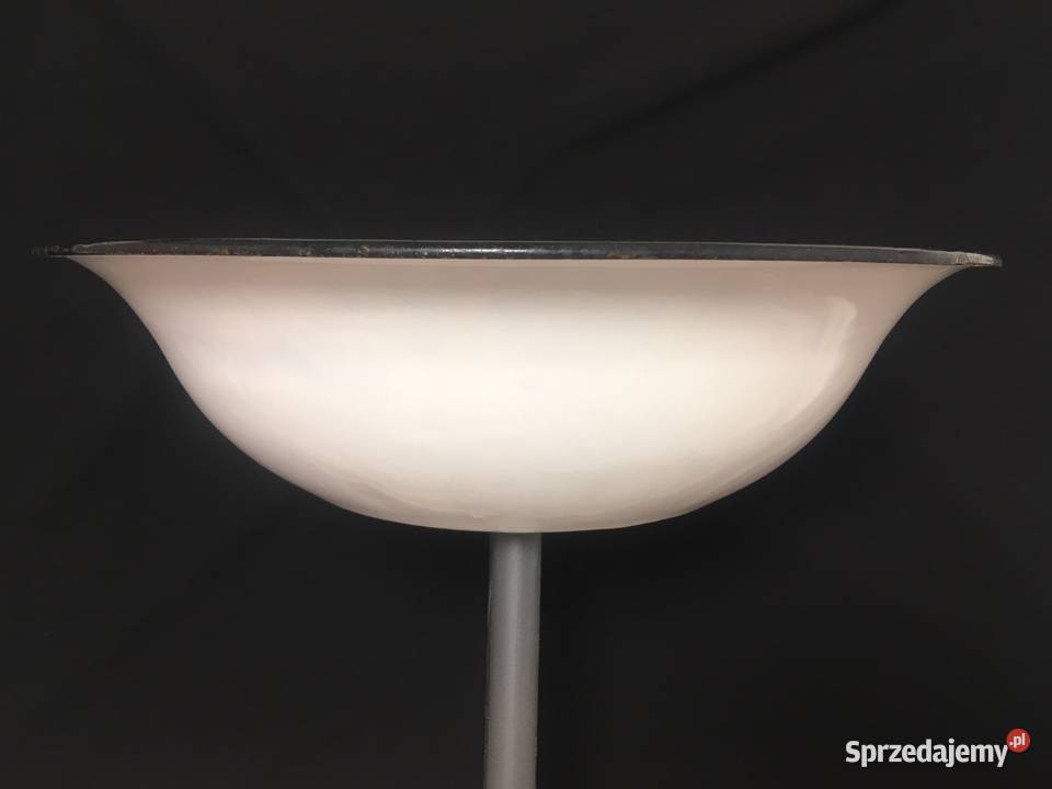 Miska biała metalowa 32 PRL