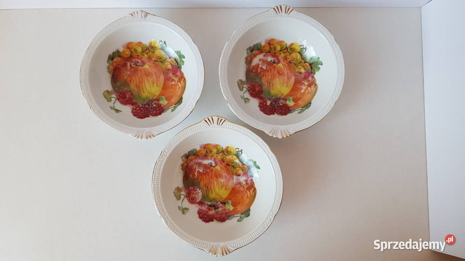 Porcelanowe miseczki Owoce miseczka x3 Chodzież