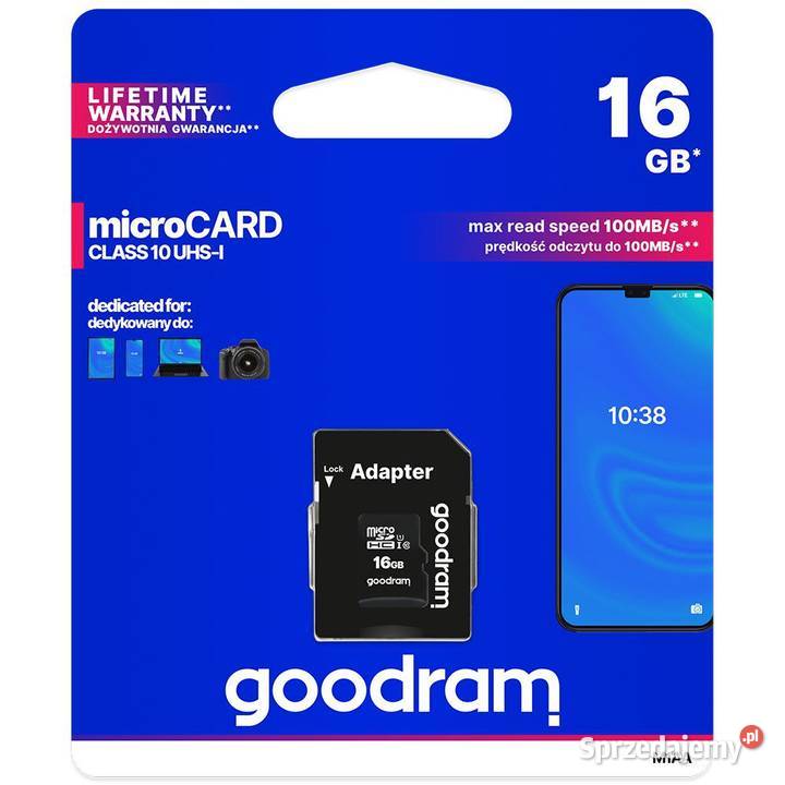 Karta Pamięci Micro SD Goodram 16GB Kielce
