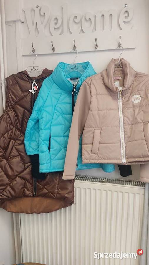 Hurt crem kurtki jesień zima odzież używana