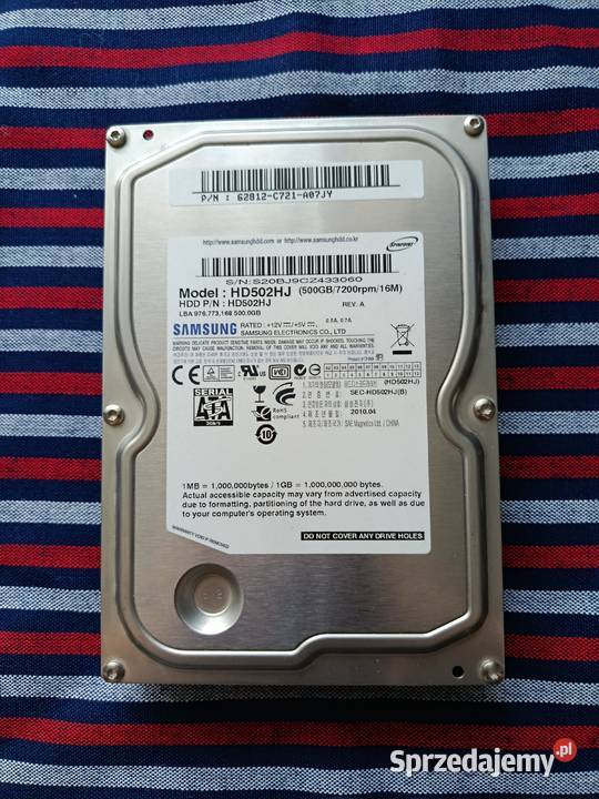 Dysk twardy Samsung 500 GB kabel SATA Warszawa