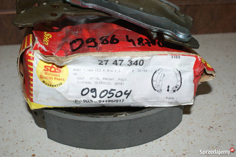 SZCZĘKI HAMULC AUDI 80 7891 Szczęka hamulcowa Białobrzegi