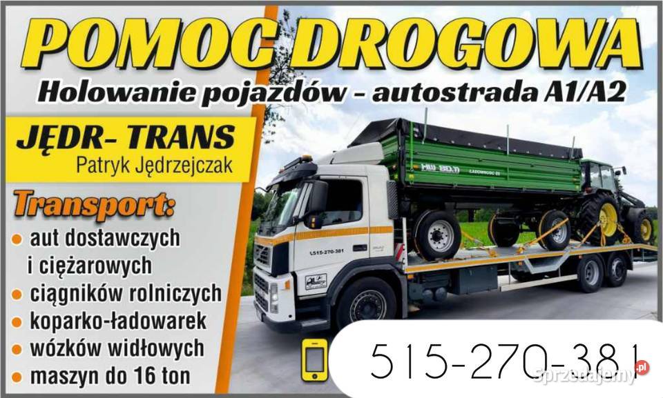 Holowanie Pomoc drogowa Autolaweta Laweta Brzeziny usługi moto