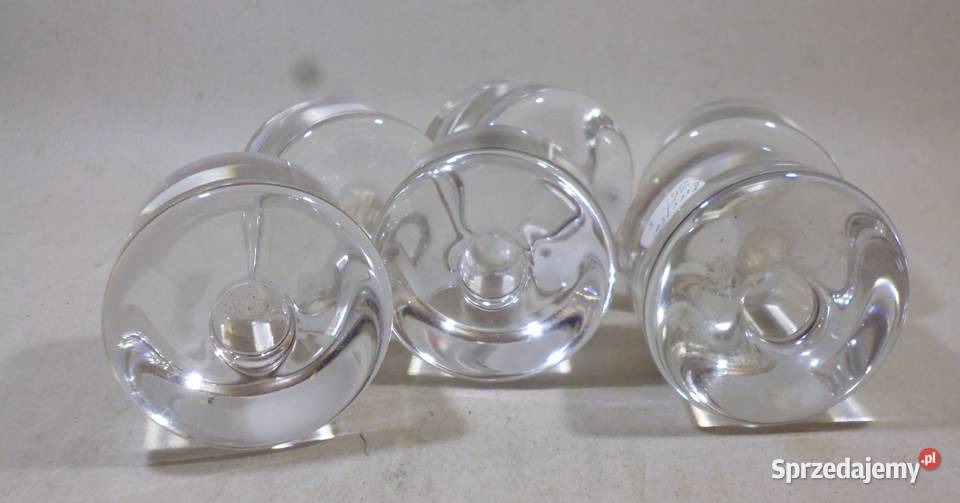 Świeczniki Kryształowe Orrefors Szwecja 6 Warszawa