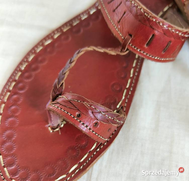 KOHbr Skórzane japonki kohalpuri 39 brązowe Szczecin