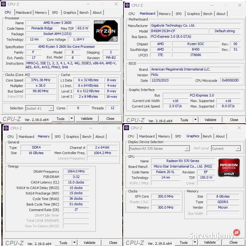Kompletne Stanowisko Gamingowe PC Ryzen 5 RX 570 Liczba rdzeni procesora 4 Kielce