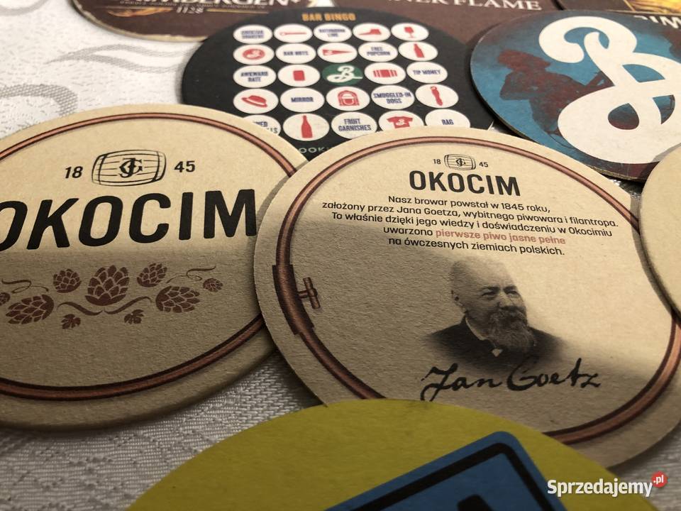 podkładek pod szklanki czy kufle do piwa