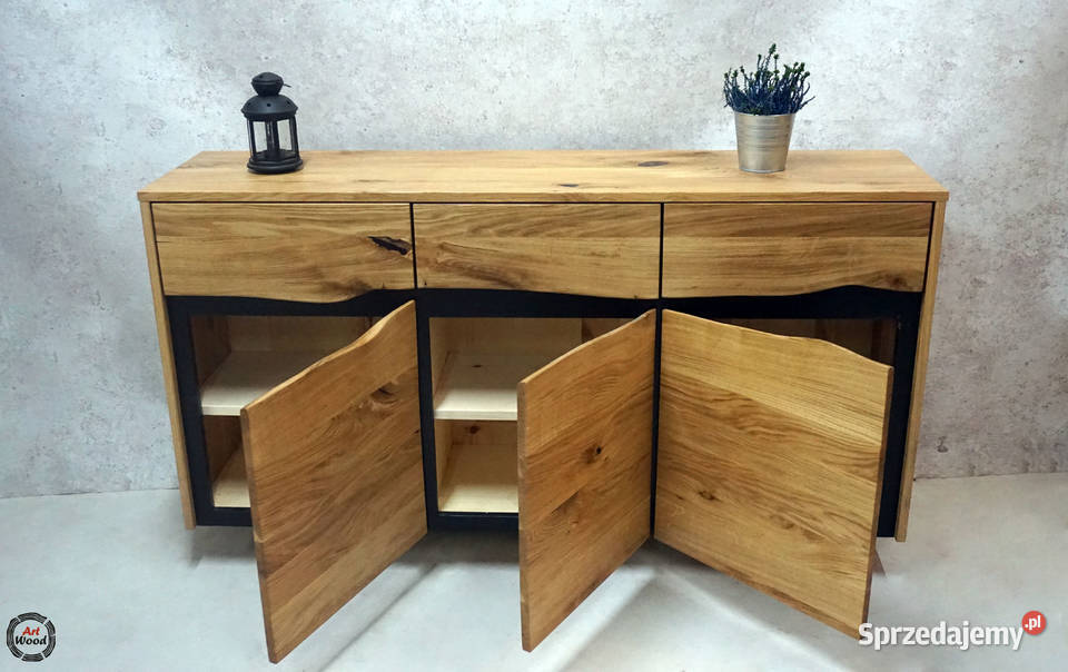 Komoda loftowa z oflisami Szafy, regały, półki Nowy Sącz