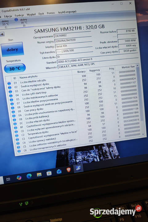 Lenovo ThinkPad T510 i5 8GB SSD 120GB HDD 320GB Zielonka