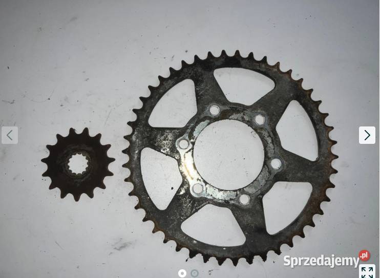Zębatka zębatki komplet Kawasaki ER6 2010r