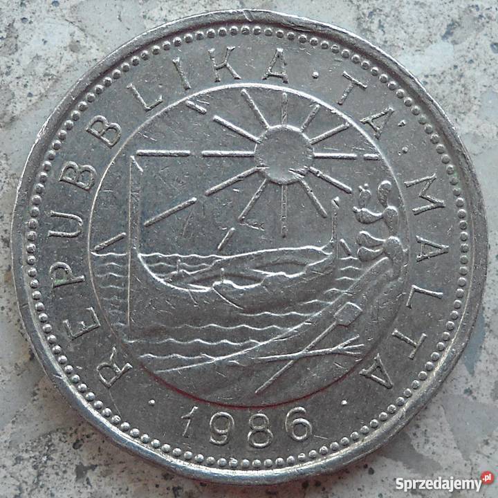 MALTA10 CENTS1986 rRYBA mazowieckie