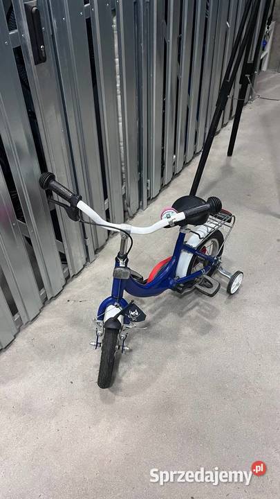 Rower dzieciecy z dodatkowymi kolkami niebieski Poznań