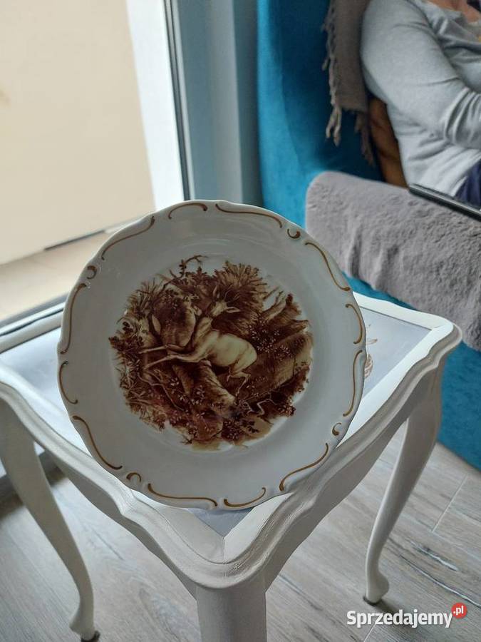 Talerz dekoracyjny Porcelana i szkło dolnośląskie Wałbrzych