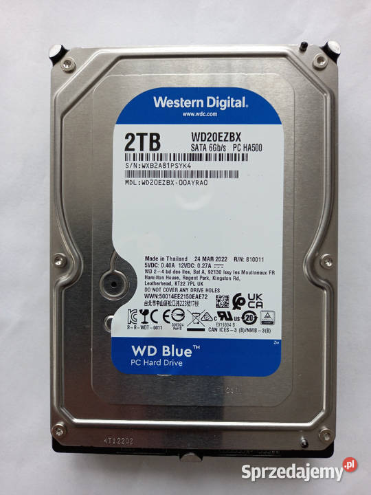 Dysk 2TB SATA3 Blue WD20EZBX 7200RPM Tomaszów Lubelski