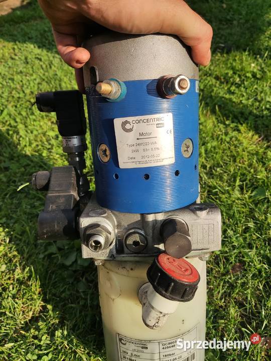 Pompa hydrauliczna agregat 24V Haldex zbiornik 2 Układ hydrauliki Libusza