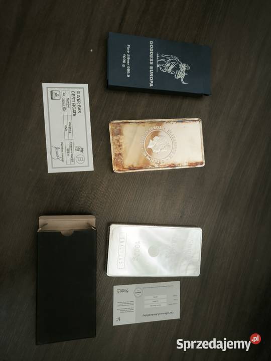 Srebro sztabka 1 Legnica