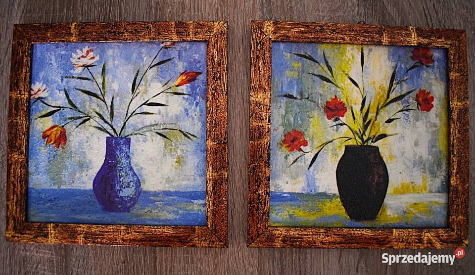 Martwa natura dwie małe reprodukcje w ramkach Chełmno sprzedam