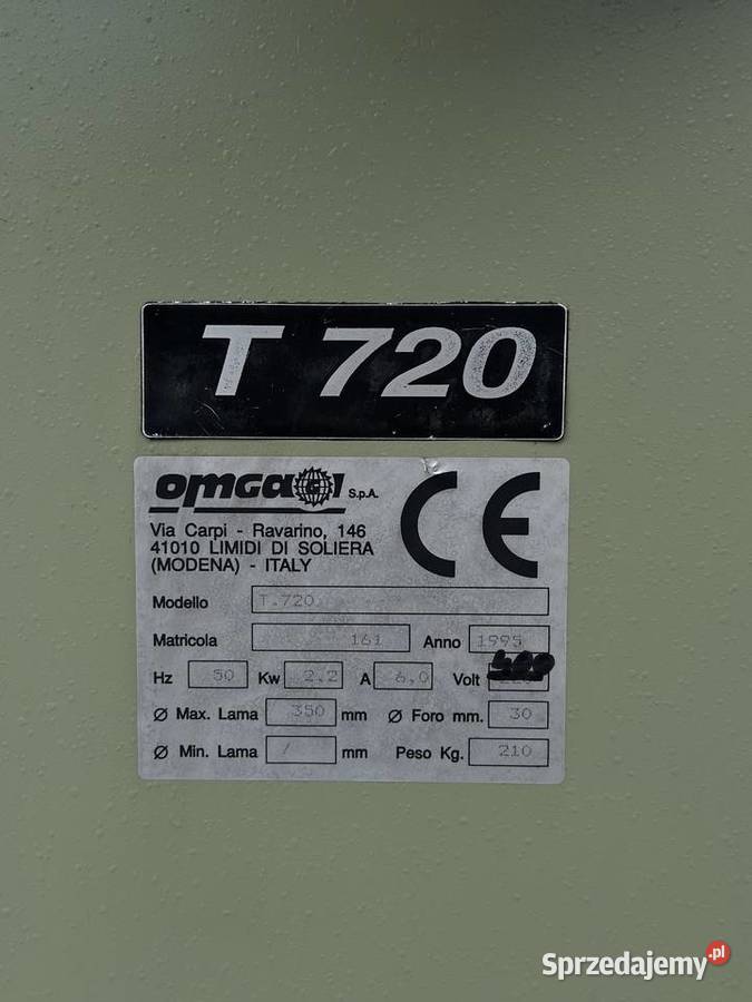Piła poprzeczna OMGA T720 z taśmociągiem 1535 sprzedam