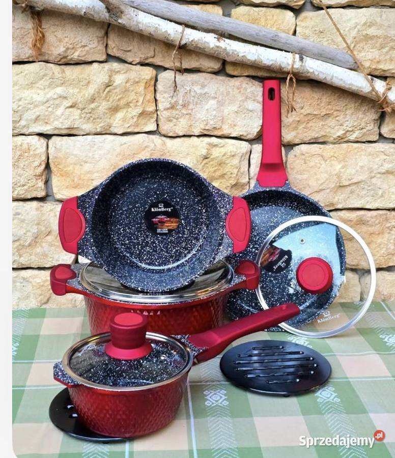 309 Garnki lakierowane czerwone Modern Garnki i szybkowary Zabrze
