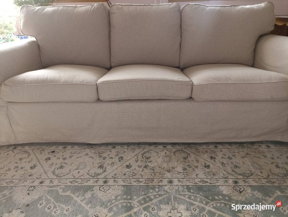 Sofa - Ektorp Ikea - 3-osobowa - Beżowa - Bardzo miękka