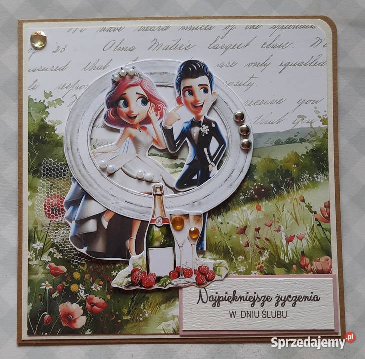 Kartka na ślub personalizowana sprzedam