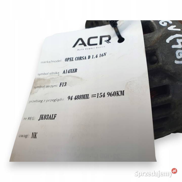 ALTERNATOR Opel Corsa D Astra J 12 14 120A Bosch lubelskie