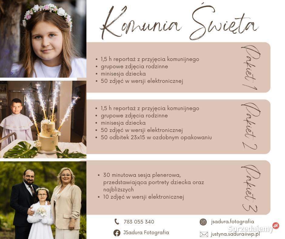 Fotograf na Chrzest Komunię Lublin Pozostałe