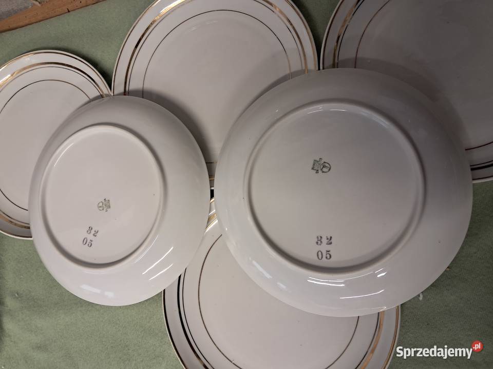 6 małych talerzyków z prlu z wytwórni Lubiana Sandomierz sprzedam