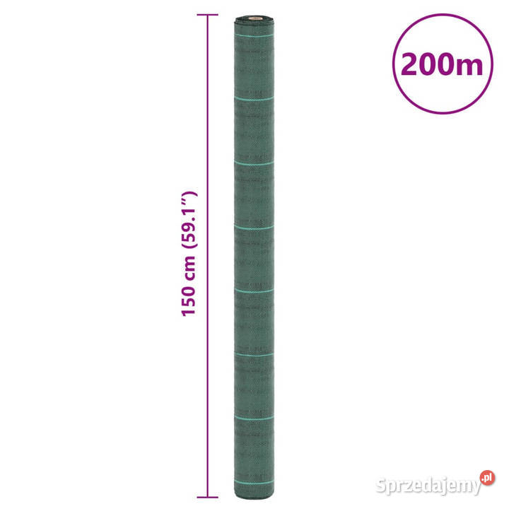 Agrowłóknina antychwastowa zielona 15x200 m PP Warszawa