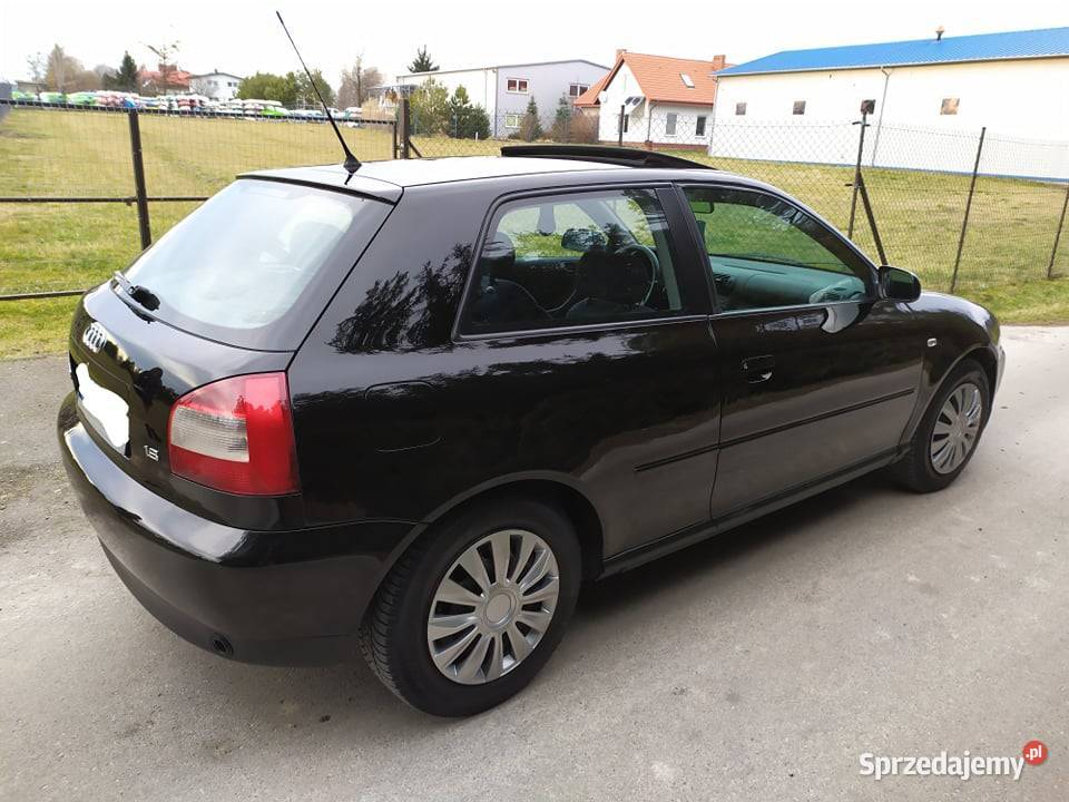 Czarne Audi A3 18 BG Sekwencja 2002 Szyberdach 349000km Świdnik
