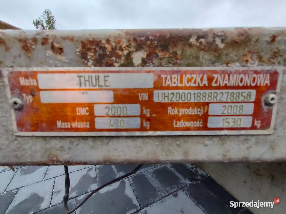 Przyczepa pod minikoparkę Zbludowice sprzedam