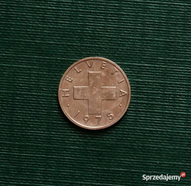 SZWAJCARIA 1 rappen 1975r Numizmatyka Gliwice sprzedam