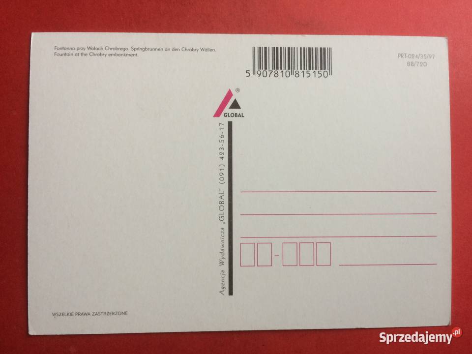 805 Widokówka Szczecin sprzedam