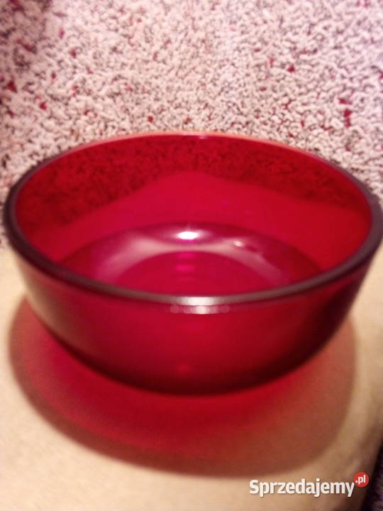 Patera czerwona w srebrzonej podstawie Warszawa