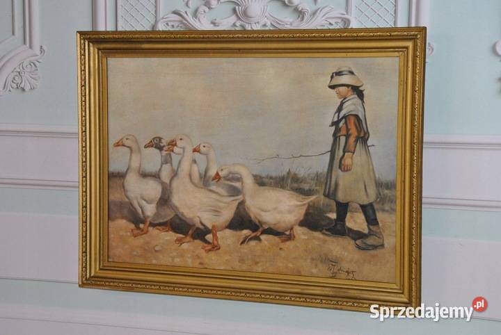 Wł Tetmajer Dziewczynka z Gęsiami Polski Obraz małopolskie Kraków