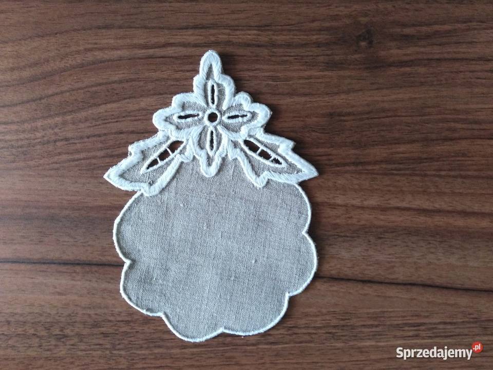 serwetki z haftem richelieu 3 mazowieckie Pruszków