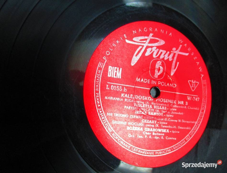 Kalejdoskop piosenek 3płyta winylowaVillasCzerny płyta winylowa łódzkie Łódź