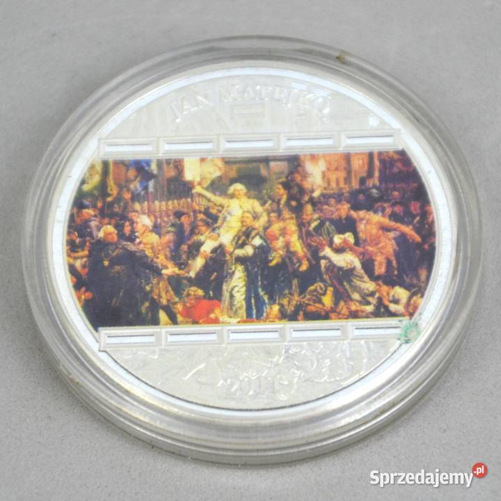 Medal posrebrzany Jan Matejko Konstytucja 3 Maja sprzedam