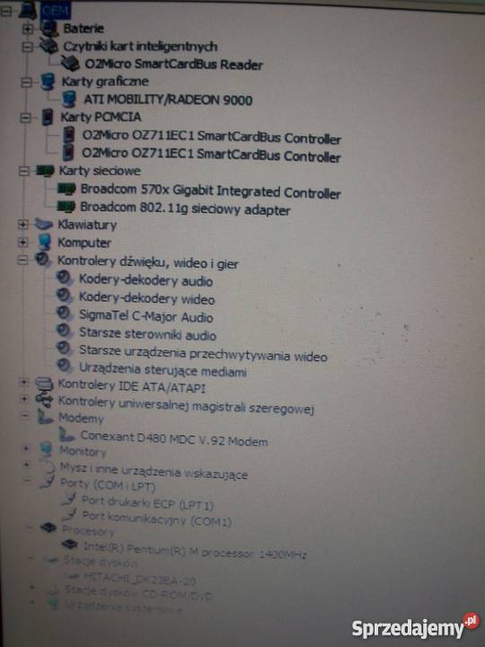 DELL D600 DO INTERNETU I NIE RS232 OKAZJA 1024 x 768 Dell Wólka Orłowska