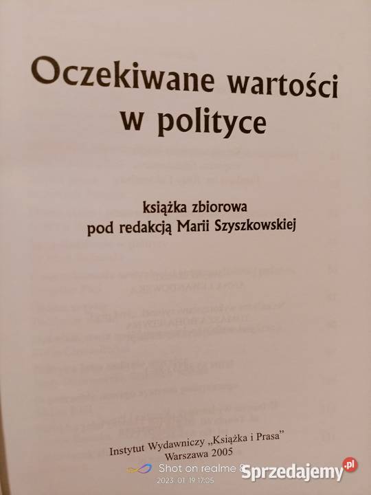 Oczekiwane wartości Szyszkowska książki mazowieckie Warszawa