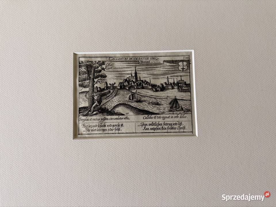 Antyczny miedzioryt 1623 Daniel Meisner Antyki Czerwionka-Leszczyny