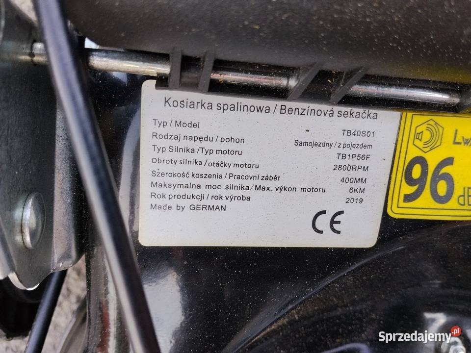 Kosiarka spalinowa German napęd kosz Zabrze