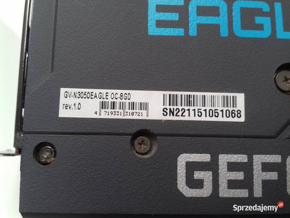 Gigabyte GeForce RTX 3050 EAGLE OC 8G 2xHDMI Bydgoszcz